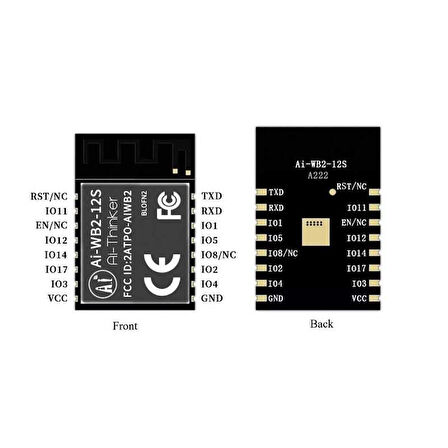 Ai-WB2-12S WiFi ve Bluetooth Modülü