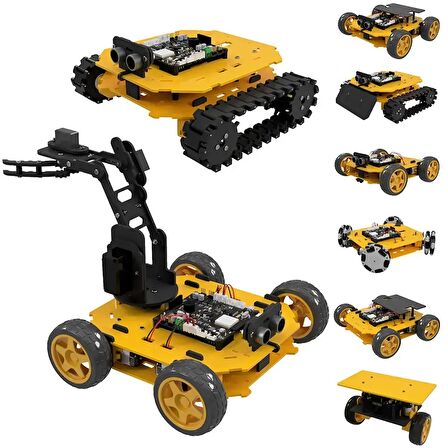 Robotistan REX Evolution Serisi Super Star Transformers - 8 in 1 Robot Kiti (mBlock5 ve Arduino IDE Uyumlu)  E-Kitap Hediyeli