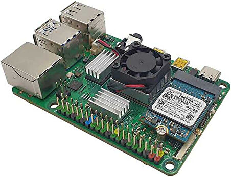 Rock Pi 4C+ Geliştirme Kartı 4GB - Wi-Fi Bluetooth Destekli