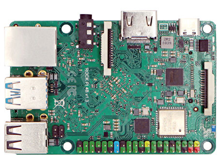 Rock Pi 4C+ Geliştirme Kartı 4GB - Wi-Fi Bluetooth Destekli