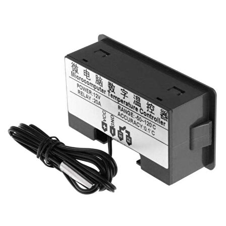 W3230 Dijital Sıcaklık Kontrol Cihazı - 12V