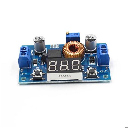 XL4015 Dijital Ekranlı DC-DC Ayarlanabilir Gerilim Düşürücü - Voltmetre