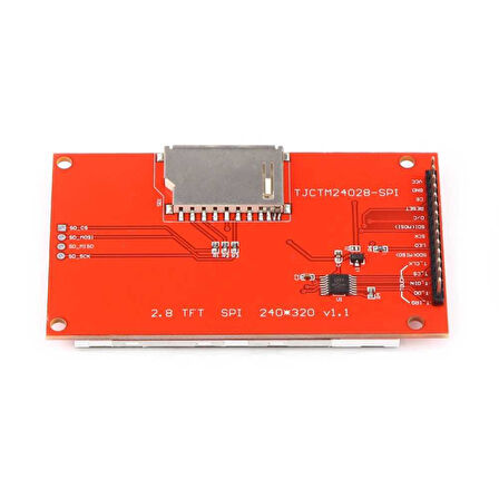 2.8inç SPI Dokunmatik TFT Ekran Modülü - 240x320 Piksel, ILI9341