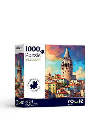 1000 Parça GALATA TOWER Puzzle  48 X 68 CM