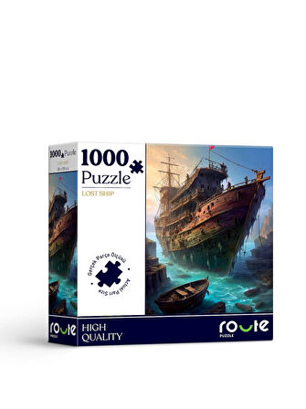 1000 Parça LOST SHIP Puzzle 48 X 68 CM