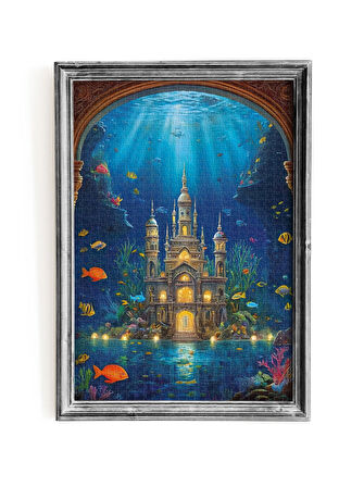 1000 Parça UNDERWATER KINGDOM Puzzle 48 X 68 CM