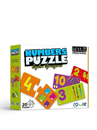 Sayı Bulmacası Eğitici Çocuk Puzzle -SAYILARI ÖĞRENİYORUM 3+YAŞ