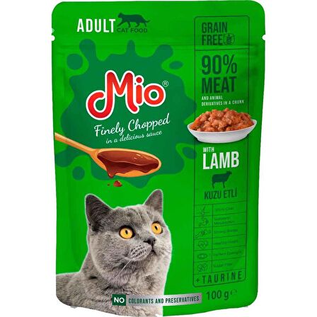 Mio Kedi Yaş Mama Kuzu Etli 100 Gr