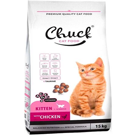 Chuck Yavru Kedi Maması Tavuklu 15 Kg