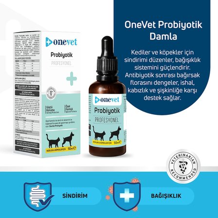 Kedi ve Köpekler İçin Sindirim Sistemi Destekleyici Prebiyotik Damla 50 Ml