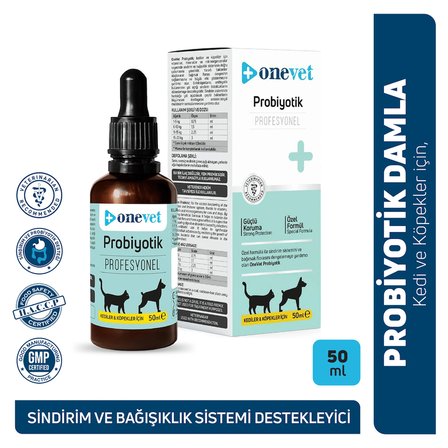 Kedi ve Köpekler İçin Sindirim Sistemi Destekleyici Prebiyotik Damla 50 Ml