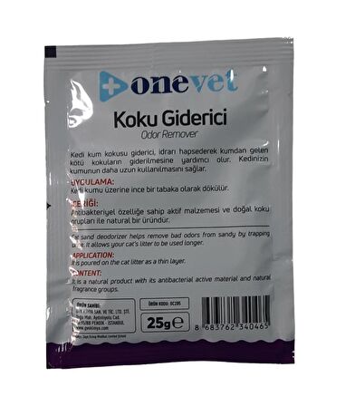 Onevet Kedi Kum Kokusu Giderici Lavanta Kokulu 25 gr