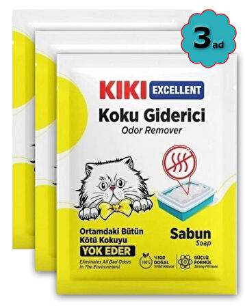  - Kedi Kumu Koku Giderici  - 25gr * 3 ad Sabun Kokulu
