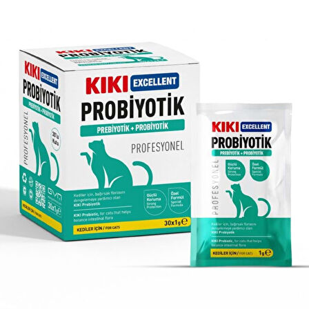 KIKI Excellent Kedi Probiyotik + Prebiyotik Saşe 1 gr 30'lu