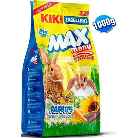 KIKI Excellent Max Menu Tavşan Yemi 1000gr