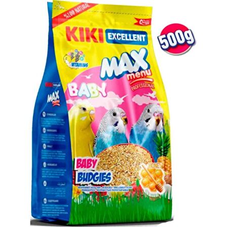 Kıkı Excellent Max Menu Yavru Muhabbet Kuşu Yemi 500 Gr