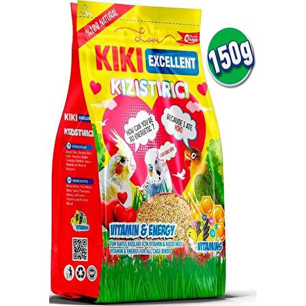 Kiki E x cellent Ballı 150 Gr Kanarya - Muhabbet Kuşu - Papağan Yemi 