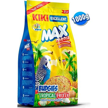 KIKI Excellent Max Menu Meyveli Muhabbet Kuşu Yemi 1000gr