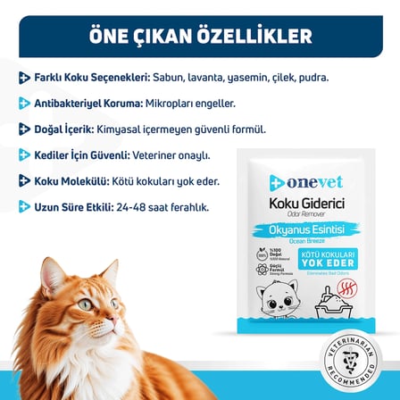 Kedi Kumu Koku Giderici Okyanus Esintili 15 Adet 25 gr