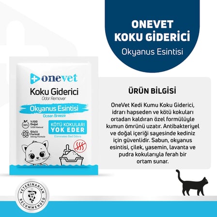 Kedi Kumu Koku Giderici Okyanus Esintili 15 Adet 25 gr
