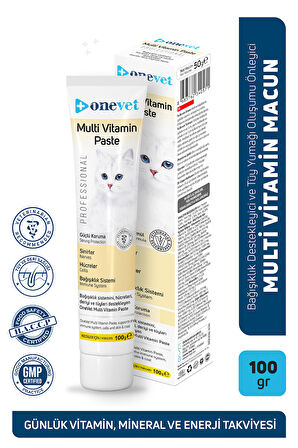 OneVet Multi Vitamin Paste Bağışıklık Destekleyici Kedi Maltı 100 Gr