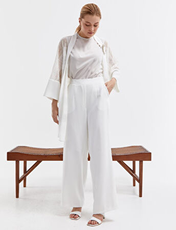 Dantel Ceketli İkili Takım Ekru | 40