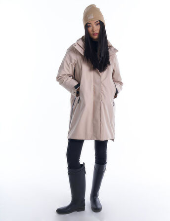 3'lü Kullanım Kaban/Yağmurluk/Mont-Bej | 42