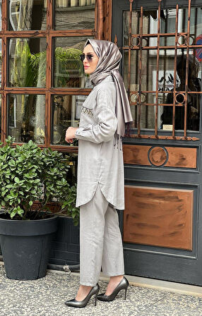 KAYRA Pantolonlu Takım KA-B24-16005 Gri