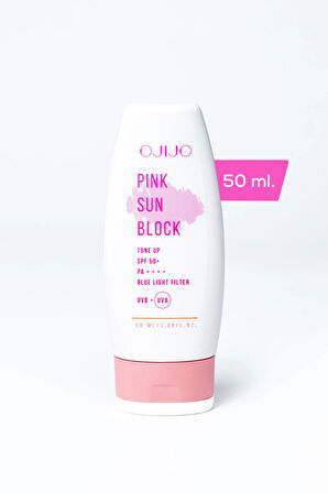 Spf 50 Pink Sun Block Ton Eşitleyici Nemlendirici Ve Aydınlatıcı Pembe Güneş Kremi 50 ml