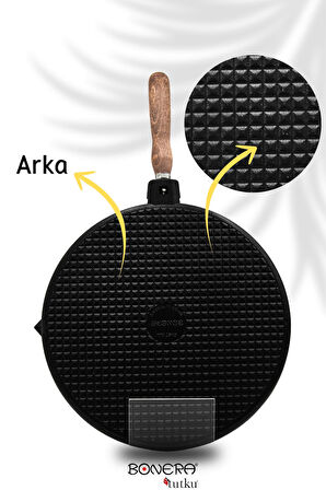 BONERA ÇOK AMAÇLI GRİLL DÖKÜM TAVA 28 CM