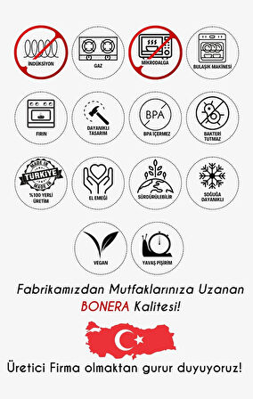 Bonera Seramik 24 Cm Derin Tencere Pembe