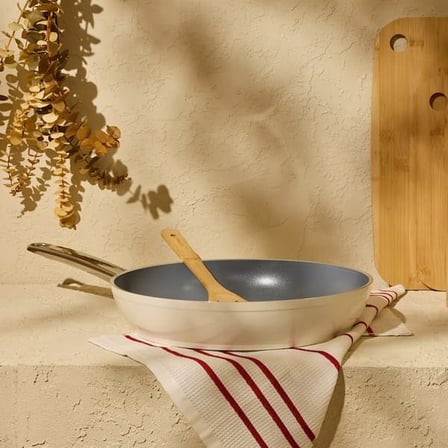 Bonera Kızartma Tenceresi - Krem - 22 cm