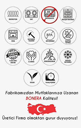 Bonera Emaye Derin Kızartma Tavası - 12 Cm