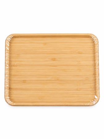 Doğal Bambu Dikdörtgen Sunum Tepsisi 36X24X2 Cm