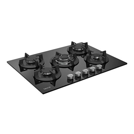 Tecna 8471 5 Gözlü Döküm Izgara 70 Cm Siyah Ankastre Ocak