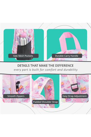 Erkek ve Kız Çocuklar İçin Sırt Çantası | 20 L Hacim | İlkokul ve Ortaokul İçin 3 Bölmeli Çanta