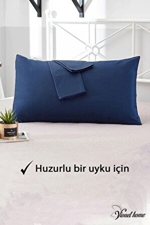 Pamuklu 2'li Yastık Kılıfı 50x70 Cm Düz