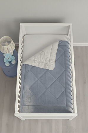 Lüks Welsoft Bebek Yorganı | 100x150 cm | Çift Taraflı Kullanım | Kuzu Tüyü Yumuşaklığı