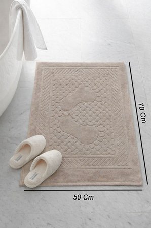 Pamuklu Ayak Havlusu | 3’lü Paket | Havlu Paspas Seti | Banyo Paspası | Otel Serisi | 50x70 cm