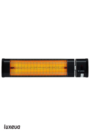Karbon Infrared Duvar Tipi Dış Mekan Isıtıcı 2500W Kumandalı IP55 Teras Balkon LXV 2500-HRS Siyah