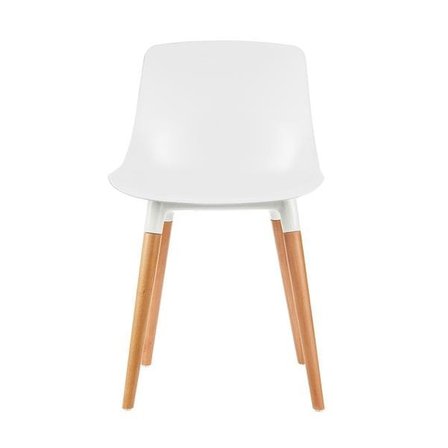Just Home Shell Eames Düz Sandalye - Beyaz