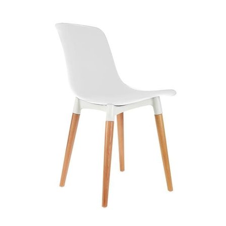 Just Home Shell Eames Düz Sandalye - Beyaz