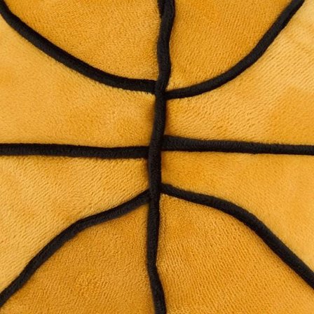 Evidea Soft Basket Topu Figürlü Yastık - Turuncu - 32x32 cm