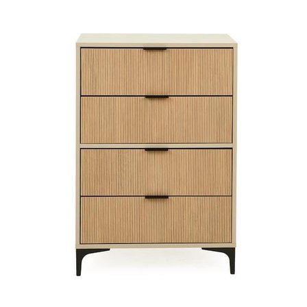 Just Home Prestige 4 Çekmeceli Şifonyer - Vizon / Yunus - 70 cm