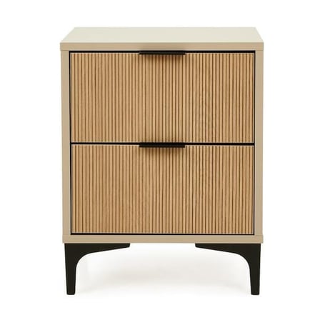 Just Home Prestige 2 Çekmeceli Komodin - Vizon / Yunus - 45 cm
