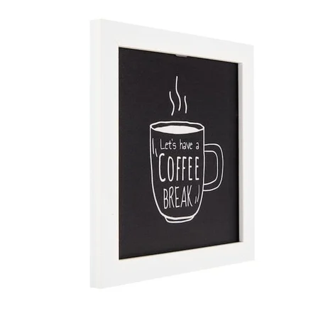 Evidea Deco Coffee Duvar Panosu - Siyah - 20x20 cm