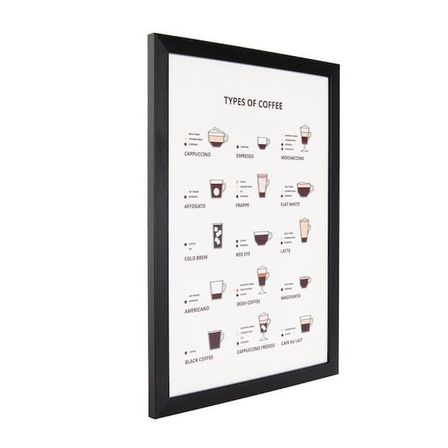Evidea Deco Time Of Coffee Pano - Beyaz - 30x40 cm