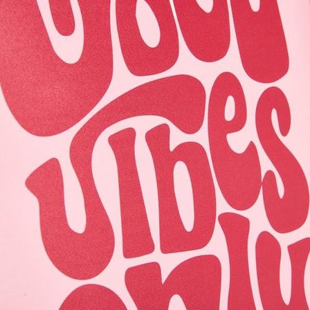 Evidea Deco Good Vibes Only Pano - Pembe - 30x40 cm