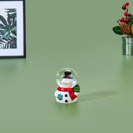 Evidea Deco Kardan Adam Figürlü Kar Küresi - Renkli - 4x6 cm