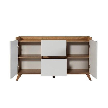 Just Home Vera Konsol - Beyaz / Sepet - 140 cm